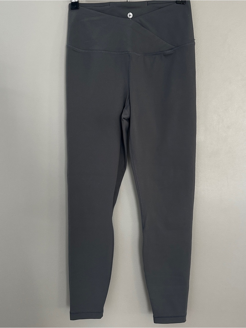 Gray High-Waist Active Leggings